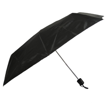wholesale custom 3 fold cheap folding polyester hand open umbrella